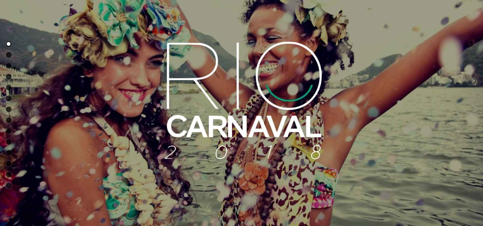 Rio Carnaval landing page Rio Carnaval landing page